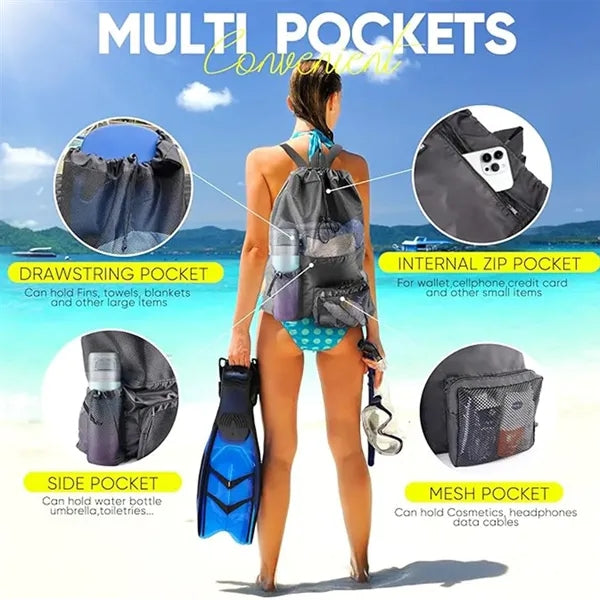 Large Waterproof Mesh Beach Bag