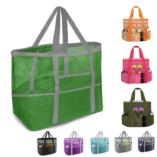 Large Mesh Beach Tote for Family Needs