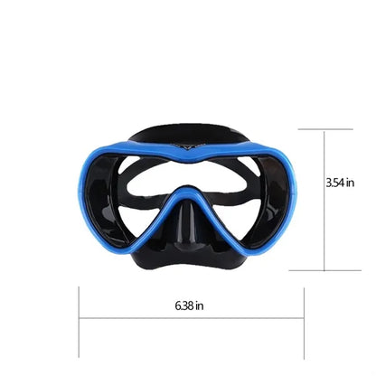 Wide-View Anti-Fog Adjustable Soft Silicone Snorkel Mask