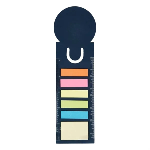 Multi-Color Odorless Study Sticky Notes Kit with Ruler
