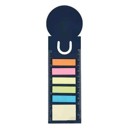 Multi-Color Odorless Study Sticky Notes Kit with Ruler