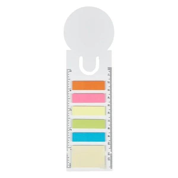 Multi-Color Odorless Study Sticky Notes Kit with Ruler