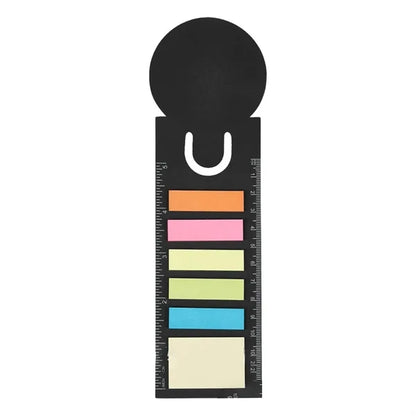 Multi-Color Odorless Study Sticky Notes Kit with Ruler