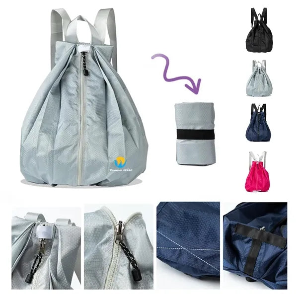 Foldable Lightweight Shopping Tote Bags Backpack