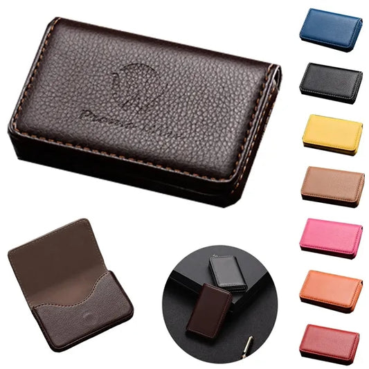 Waterproof Durable Premium PU Leather Magnetic Card Case