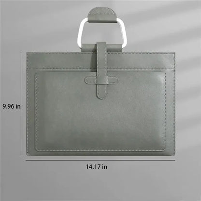 Spacious Lightweight Premium PU Leather Document Organizer