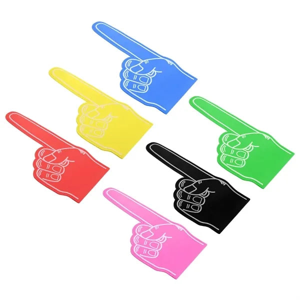 Lightweight Durable Vibrant Colors No-Slip Cheer Foam Finger