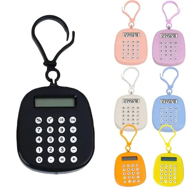 Mini Calculator Keychain With Maze