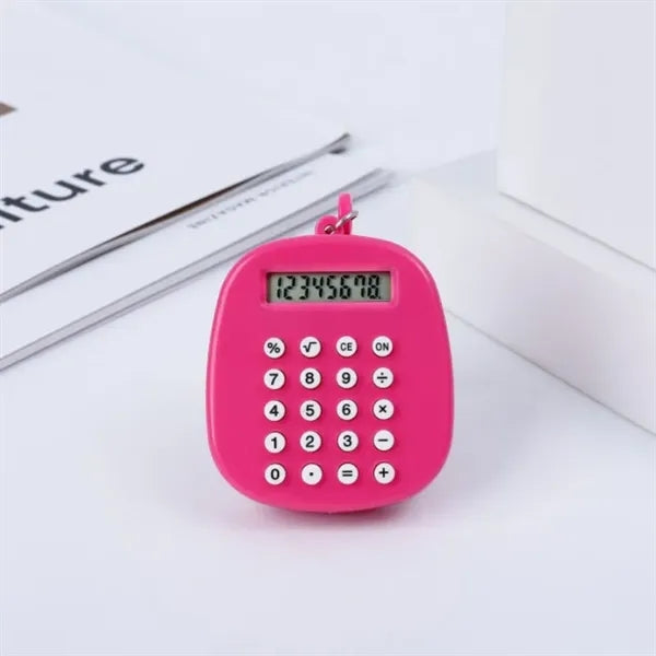 Mini Calculator Keychain With Maze