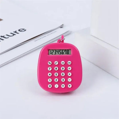 Mini Calculator Keychain With Maze