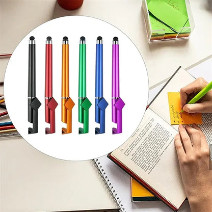 3 in 1 Touching Screen Ballpoint Pen with Phone Holder