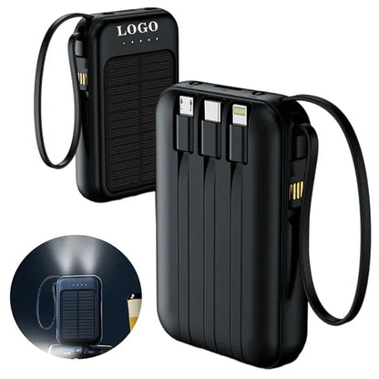 20,000mAh Portable Solar Charging Power Bank with LED Light