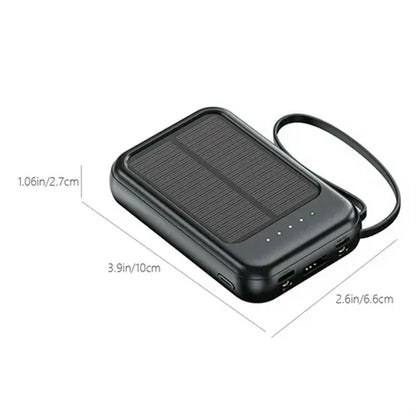 20,000mAh Portable Solar Charging Power Bank with LED Light