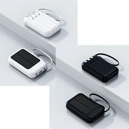20,000mAh Portable Solar Charging Power Bank with LED Light