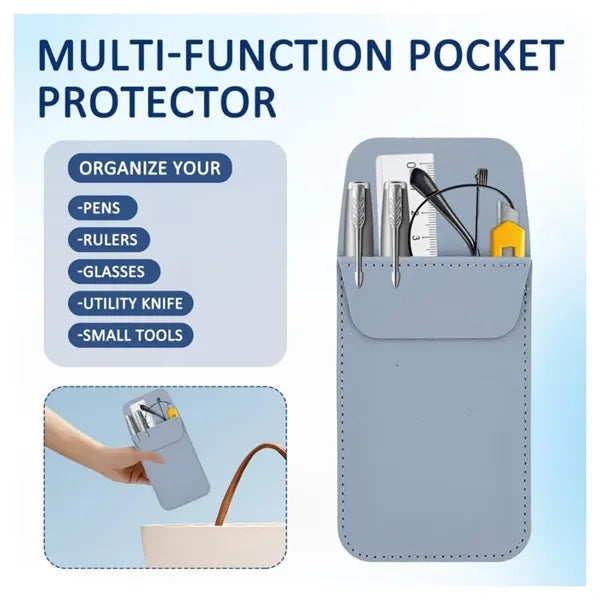 Multipurpose Leather Pen Holder Pocket