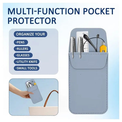 Multipurpose Leather Pen Holder Pocket