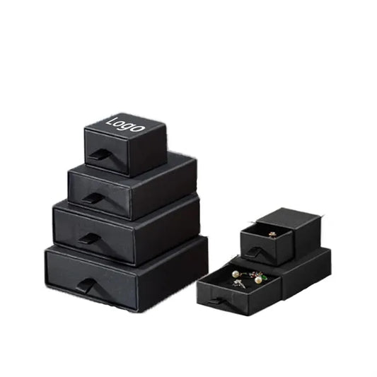 Luxury Velvet-Lined Cardboard Jewelry Organizer Box