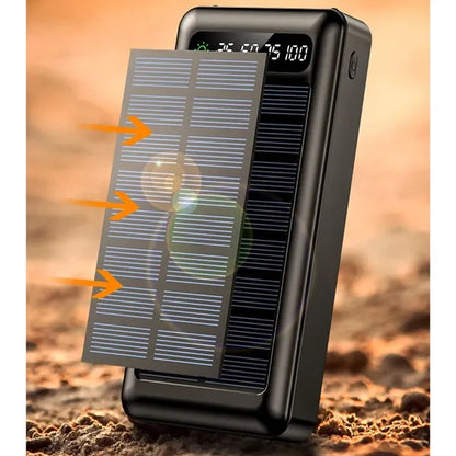 20,000mAh Solar Charging Power Bank with Built-in LED Light
