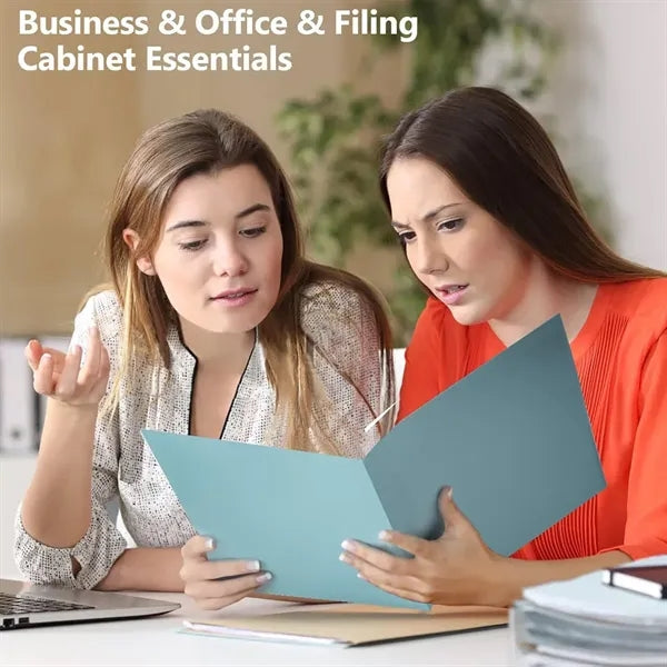 Plastic Document Organizer Folder with Business Card Slot