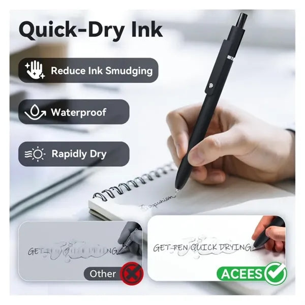 Point Black Ink Pen With Smooth Writing
