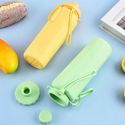20oz BPA-Free Foldable Thickened Outdoor Silicone Bottle