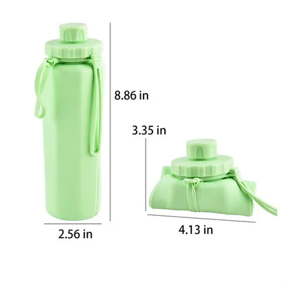 20oz BPA-Free Foldable Thickened Outdoor Silicone Bottle