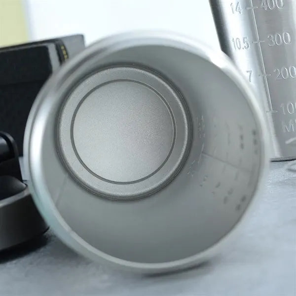 25OZ Stainless Steel Cup with Scale and Stirring Ball
