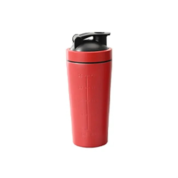 25OZ Stainless Steel Cup with Scale and Stirring Ball