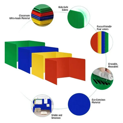 Colorful Privacy Floders for Student Desks