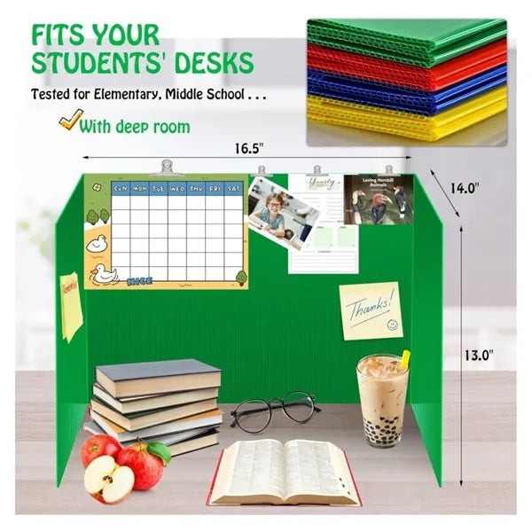 Colorful Privacy Floders for Student Desks