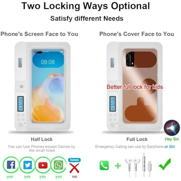 Smart Phone Timer Lock Box
