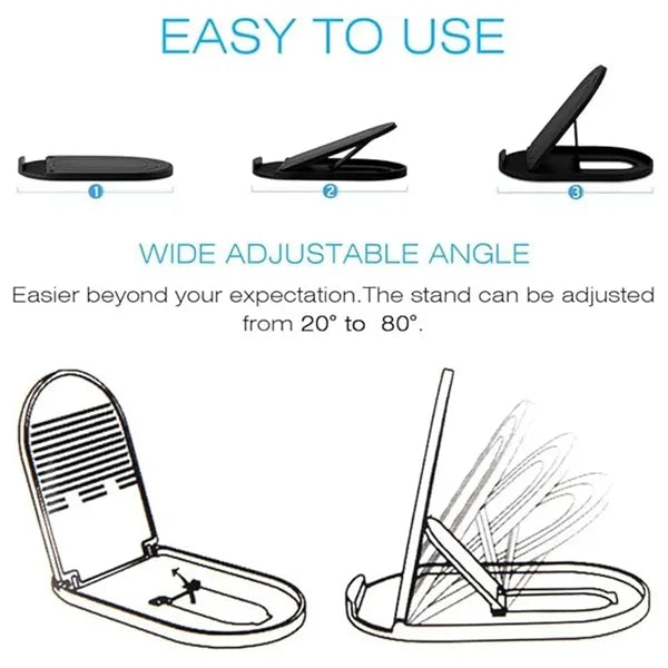 Portable foldable phone stands