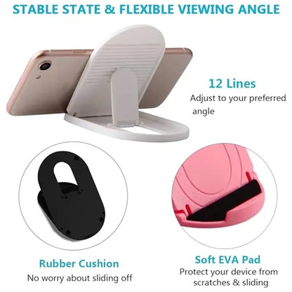Portable foldable phone stands