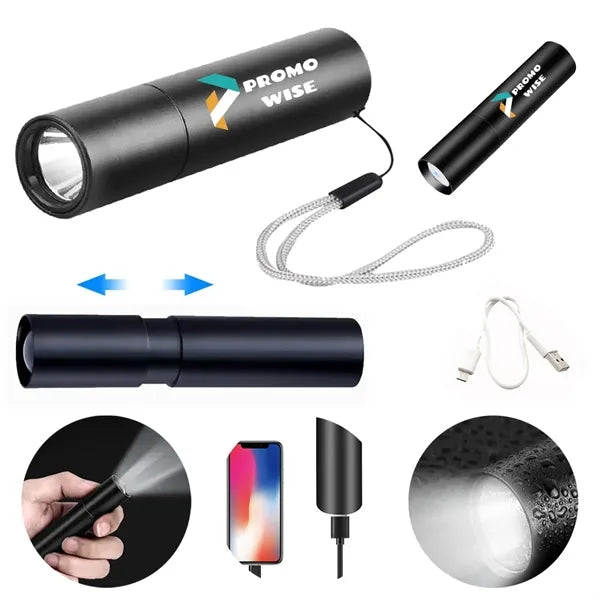 Mini USB Fast Charging and Emergency Power Flashlight