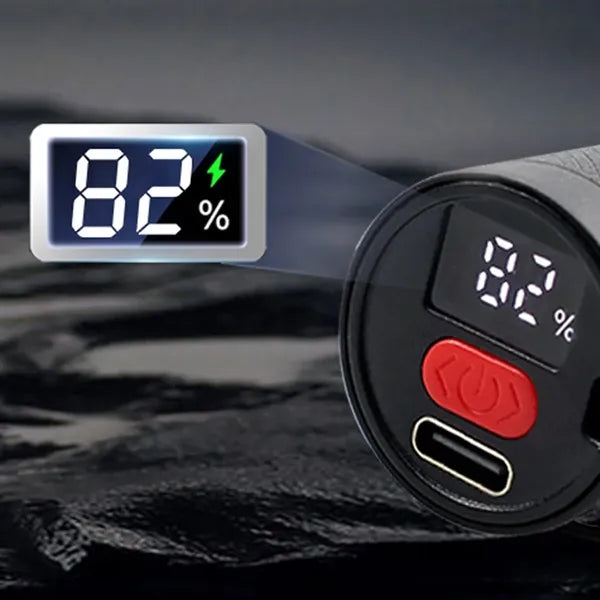 TC Fast-charging Flashlight with Screen to Visualize Power
