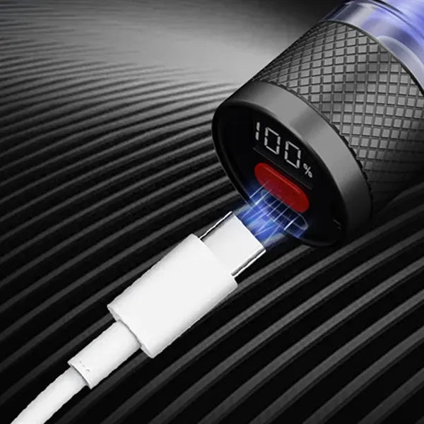 TC Fast-charging Flashlight with Screen to Visualize Power