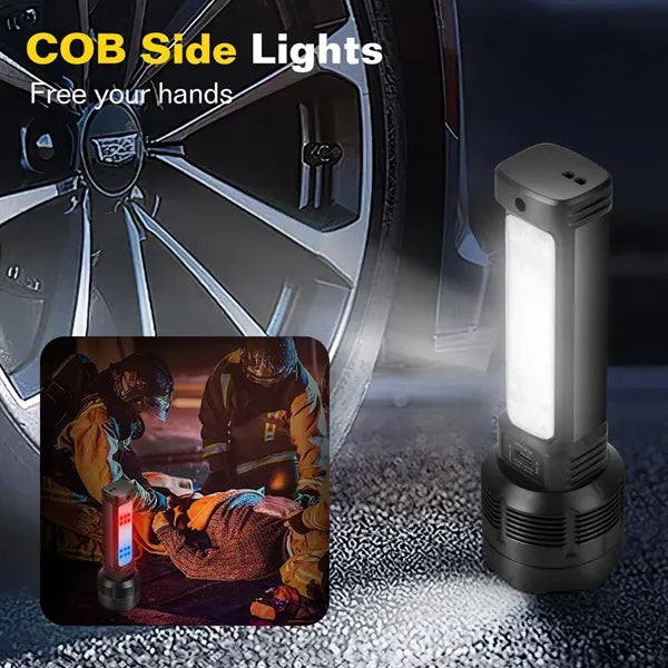 Solar and TC Fast Charging Super Heat Dissipation Flashlight