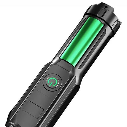 USB DirectCharging and Telescopic Zoom Outdoor Flashlight