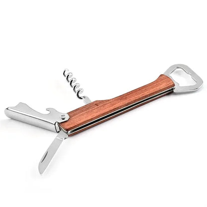 Premium Stainless Steel And Wood Bottle Opener