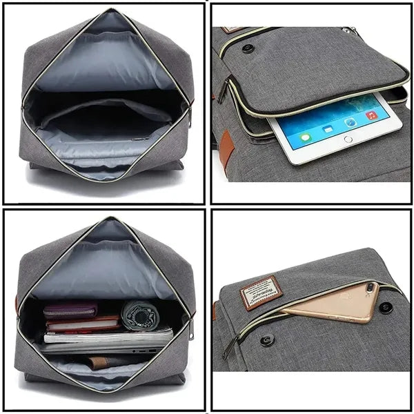 Oxford Laptop Daypack with USB Charging Port