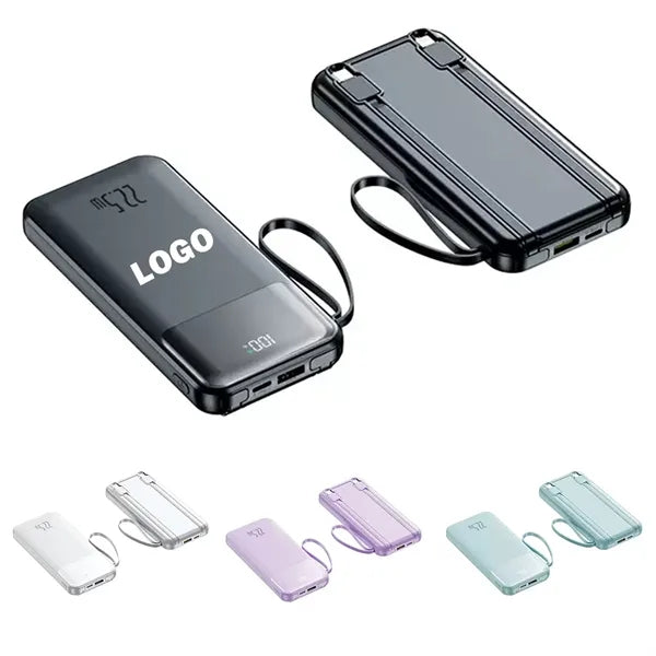 Portable Charger Power Bank 10000 mAh with Cable