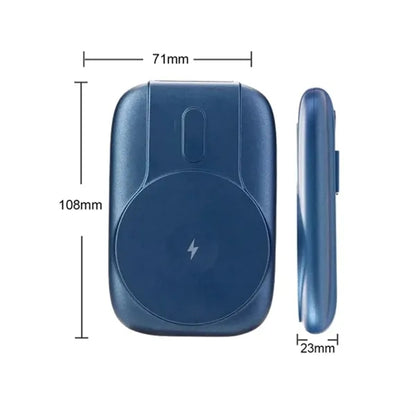 Magnetic Power Bank with Cables and Stand