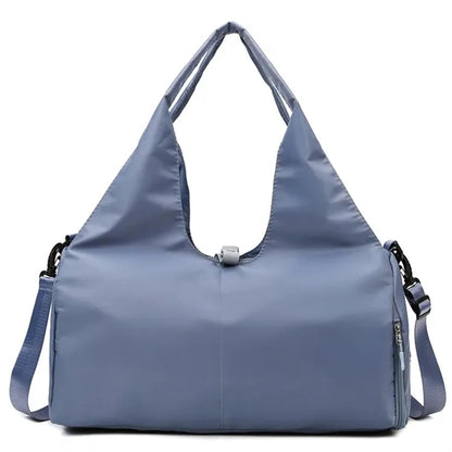 Large Capacity Yoga Duffel Bag With Wet Dry Compartments