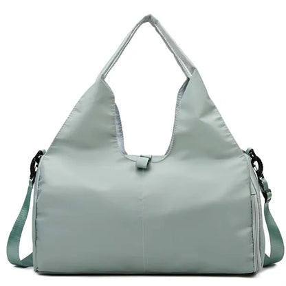 Large Capacity Yoga Duffel Bag With Wet Dry Compartments
