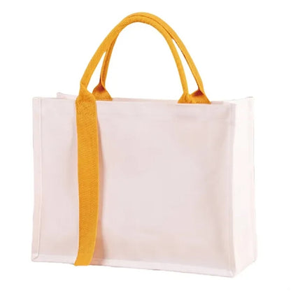 Custom Canvas Gift Bag With Handle And Laminated Surface