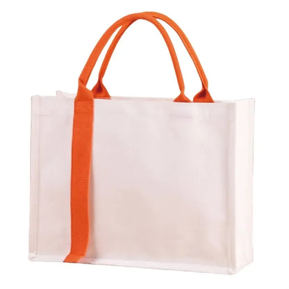 Custom Canvas Gift Bag With Handle And Laminated Surface