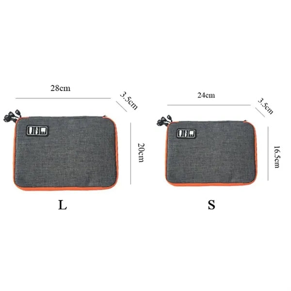 Travel Electronics Organizer Bag with Multiple Pockets