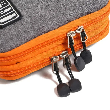 Travel Electronics Organizer Bag with Multiple Pockets