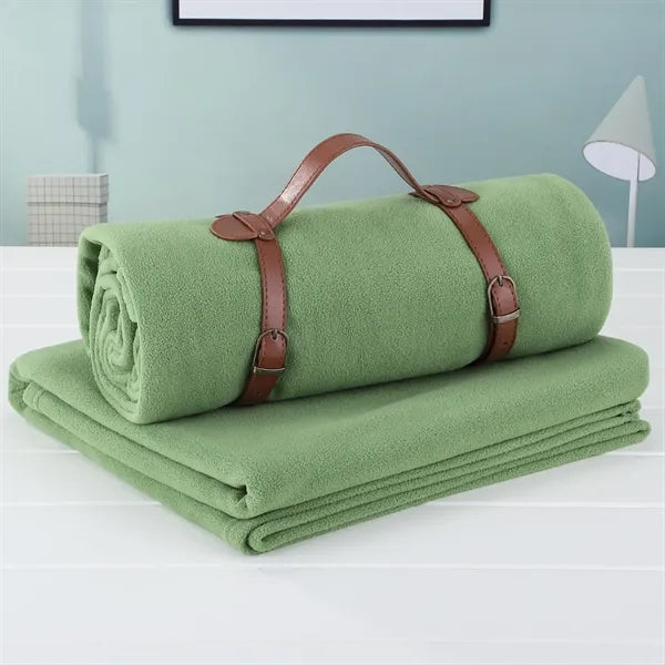 Warm Fleece Yoga Blanket For Home Outdoor And Travel Use