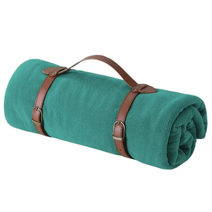 Warm Fleece Yoga Blanket For Home Outdoor And Travel Use